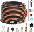 Sewer Jetter Kit for Pressure Washer - 50ft 5800 PSI Hose with Nozzles