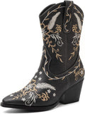 ANJOUFEMME Western Women's Cowboy Cowgirl Boots (Style 9Z9M)