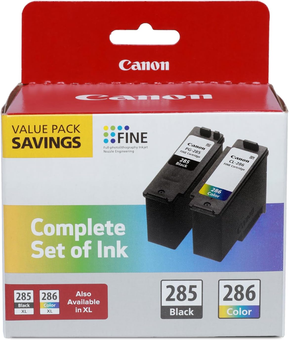 Canon PG-285 Black and CL-286 Tri-Color Ink Cartridges Review