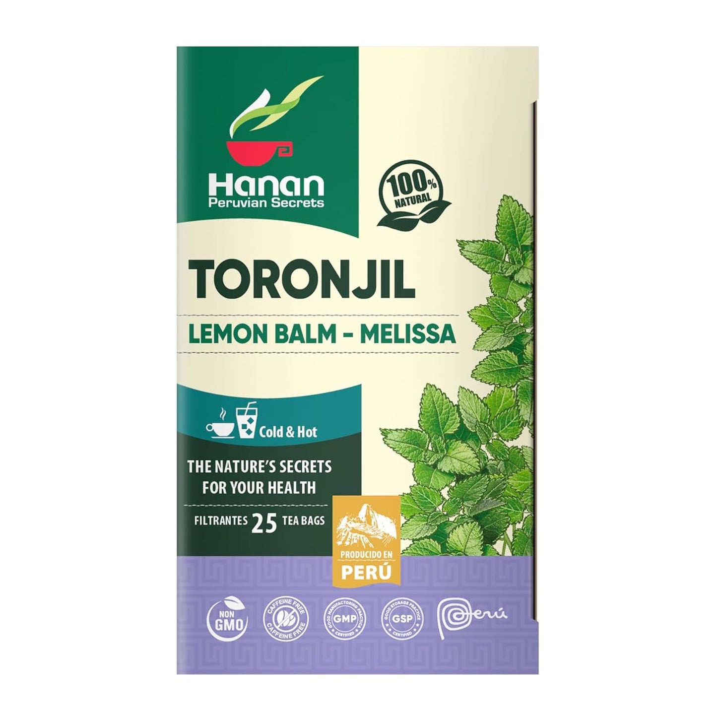 Hanan Peruvian Secrets Lemon Balm Tea for Relaxation and Calm