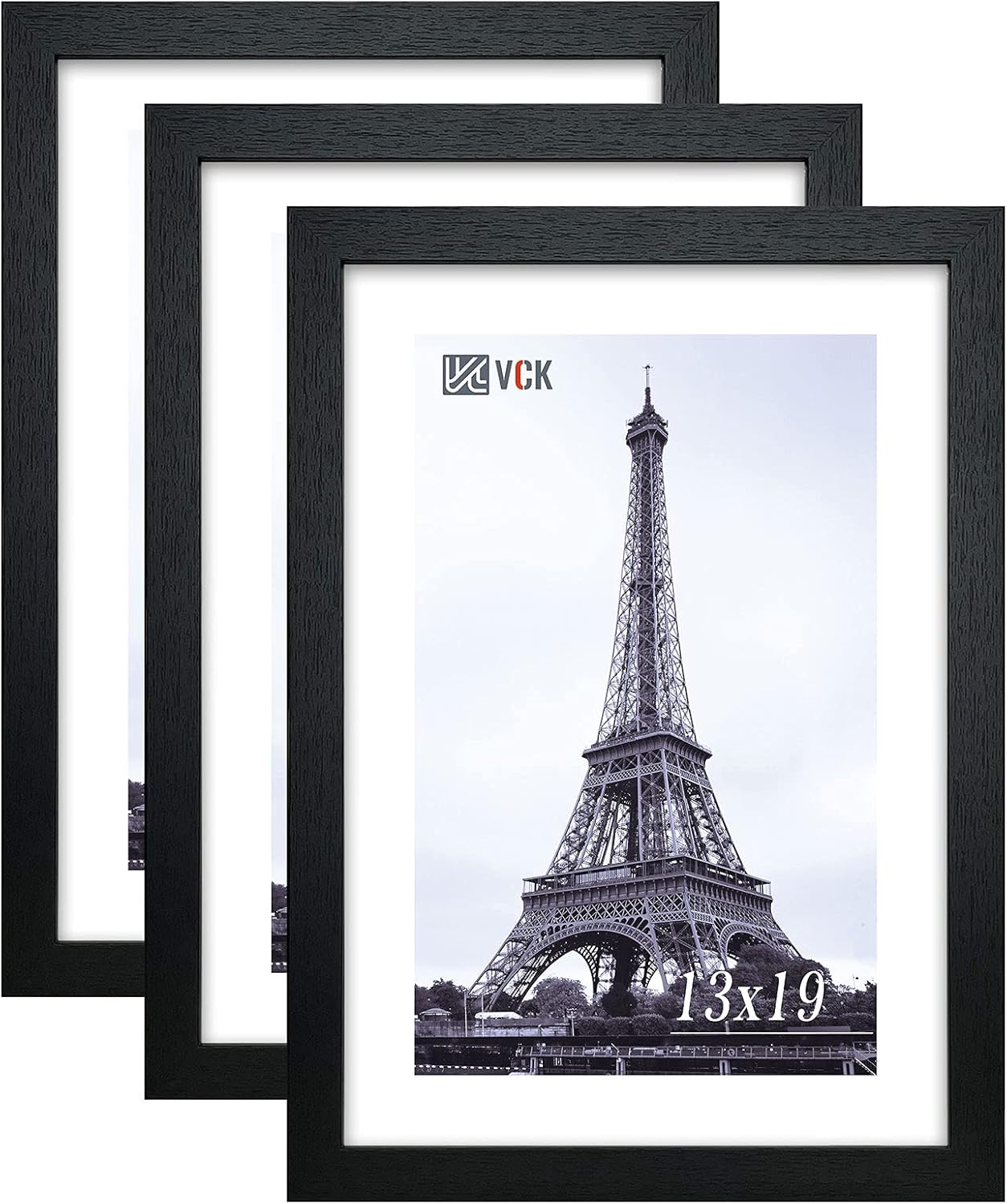 VCK Poster Frames 13x19 Black 3 Pack for Art and Photos