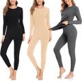 SIMIYA Thermal Underwear Set for Women - Lightweight Fleece Base Layer