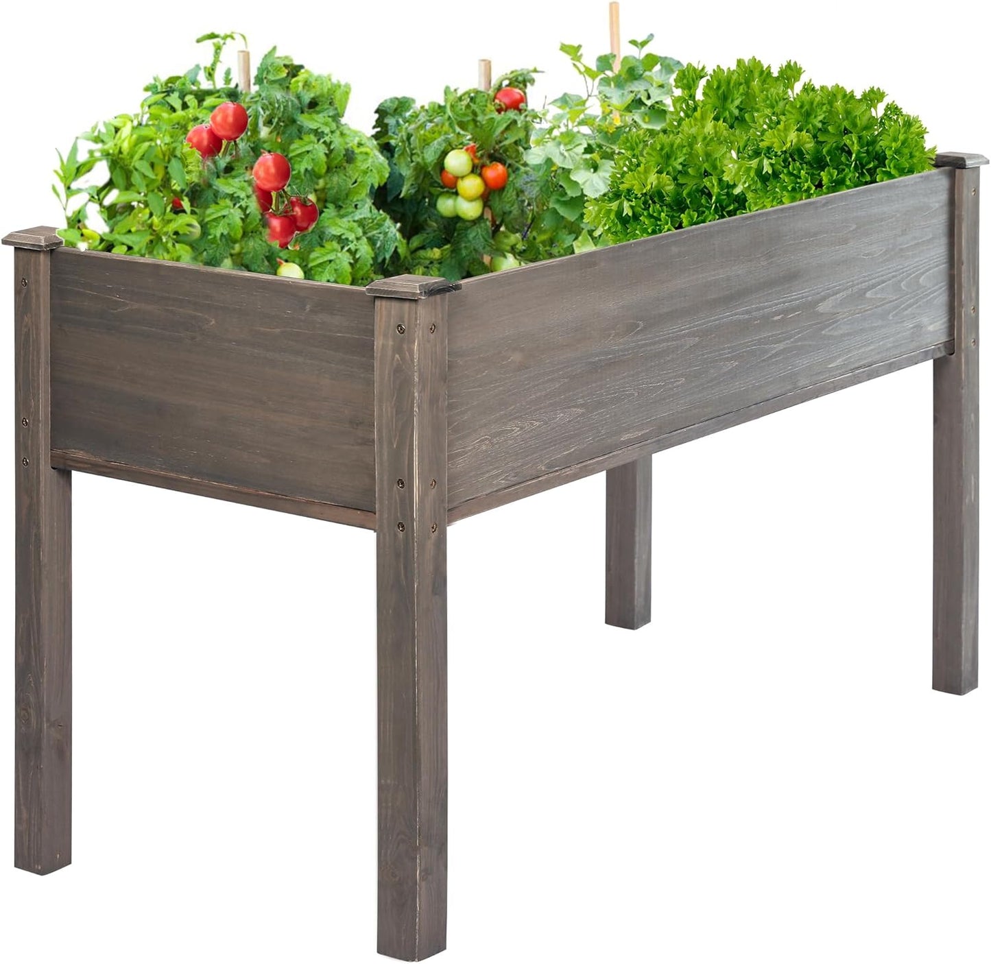 LZRS Raised Garden Bed Outdoor Planter Box for Herbs and Veggies