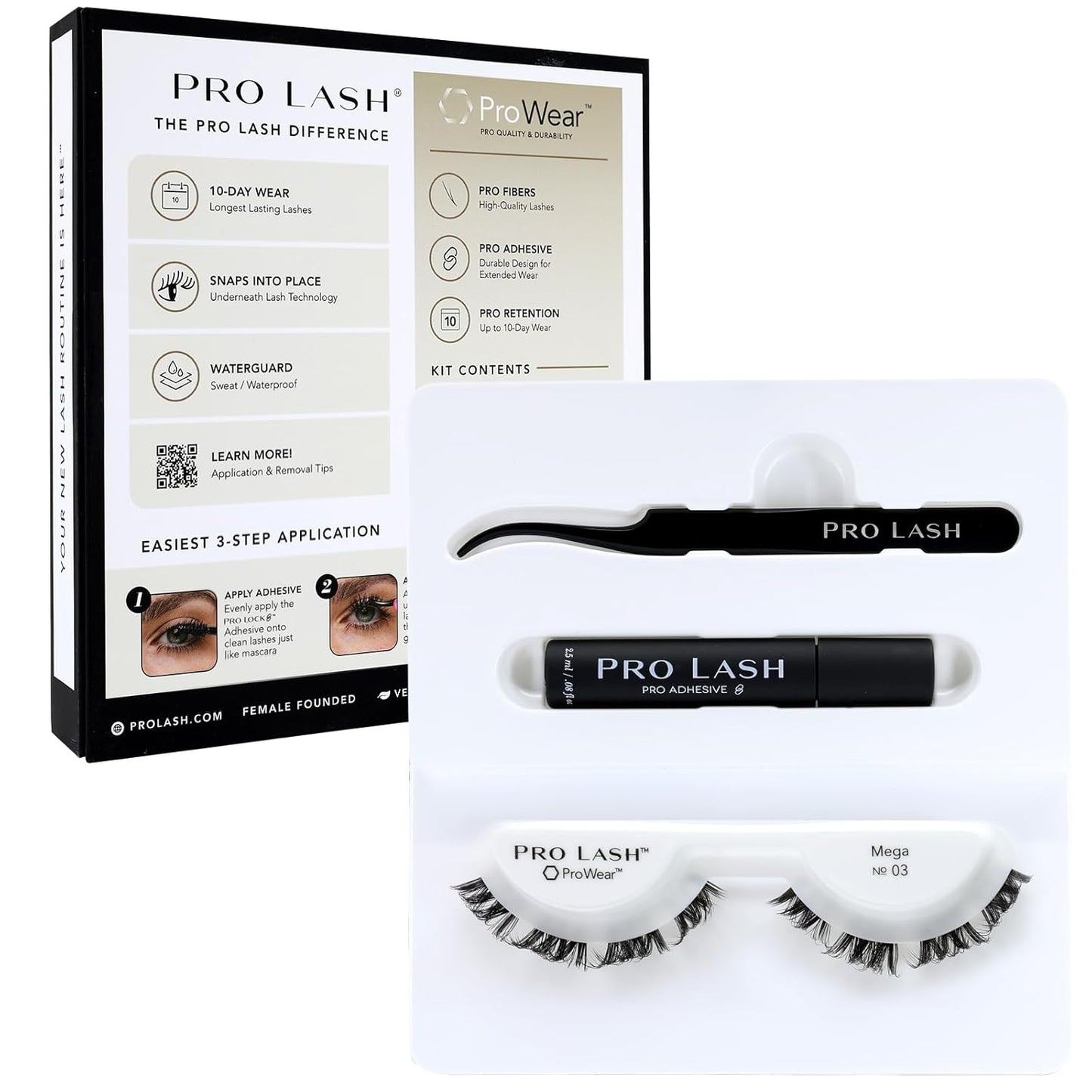 Pro Lash ProWear Mini Lash Clusters Kit for Mega Volume Lashes