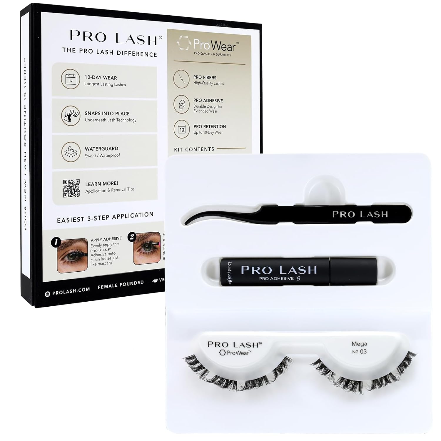 Pro Lash ProWear Mini Lash Clusters Kit for Mega Volume Lashes