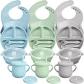 3 Sets Baby Led Weaning Supplies Silicone Feeding Set - Complete