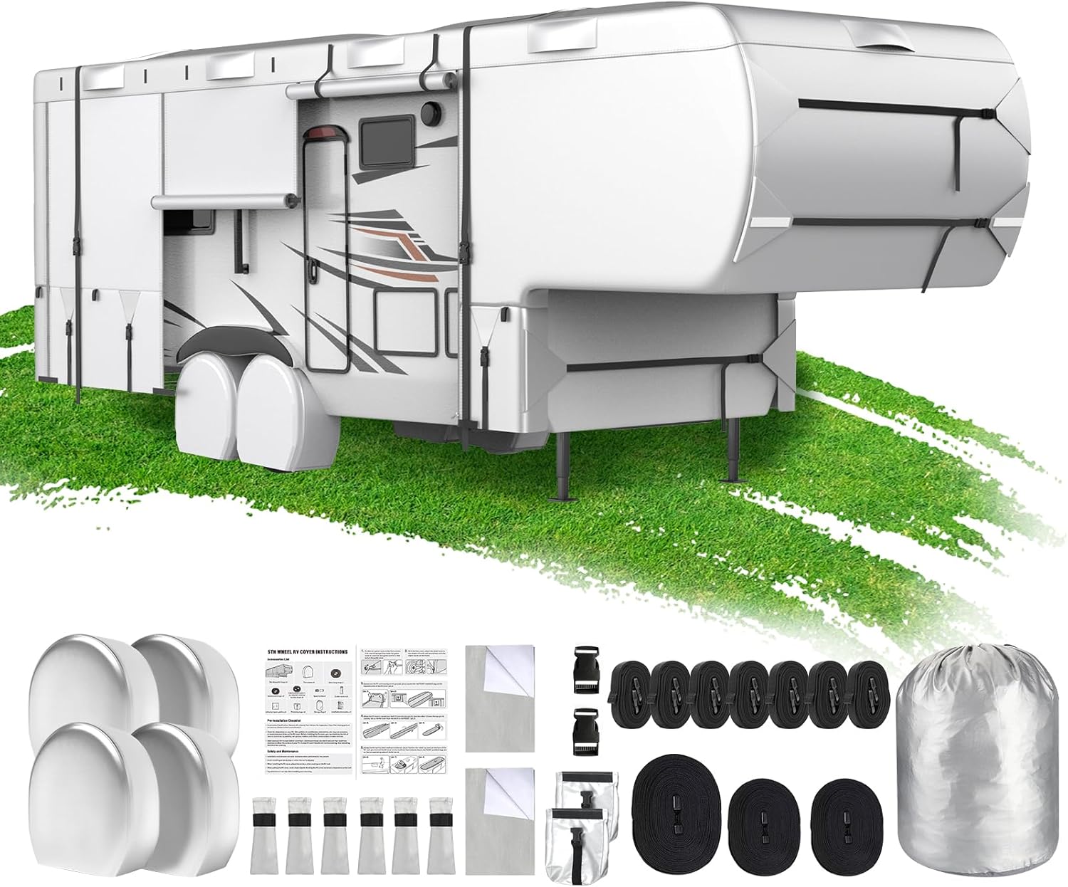 Mofeez 5th Wheel RV Cover 41-45ft - Durable Waterproof Protection
