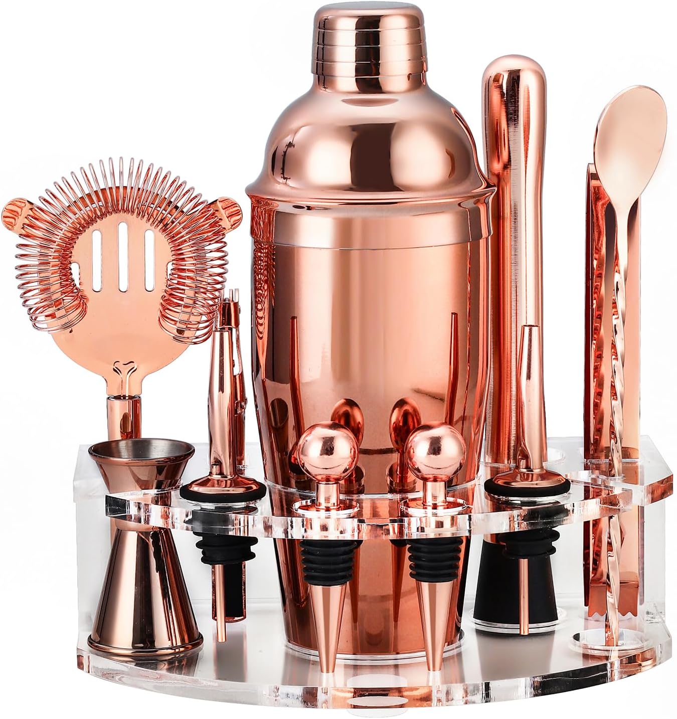 Stainless Steel Bartender Kit with 12 Accessories for Delicious Cocktails