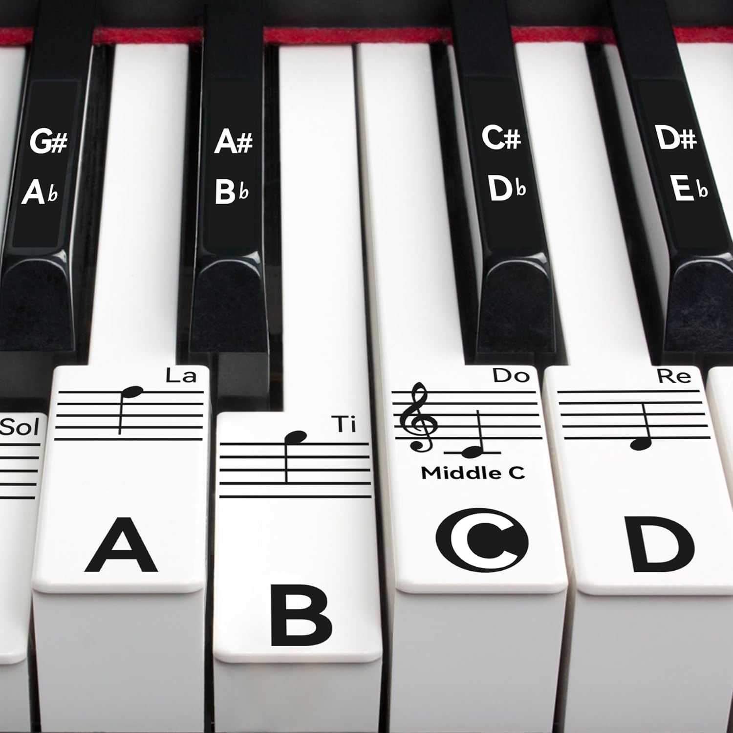 Piano Stickers for Easy Learning