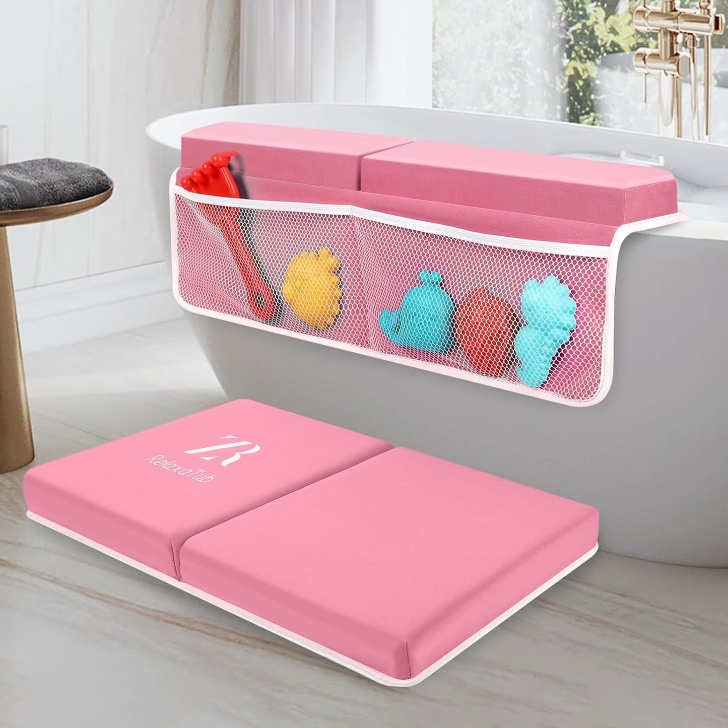 Comfortable Bath Kneeler and Elbow Rest Pad Set for Parents