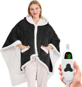 Wearable Heated Throw Blanket Electric Shawl - Cozy Heated Poncho
