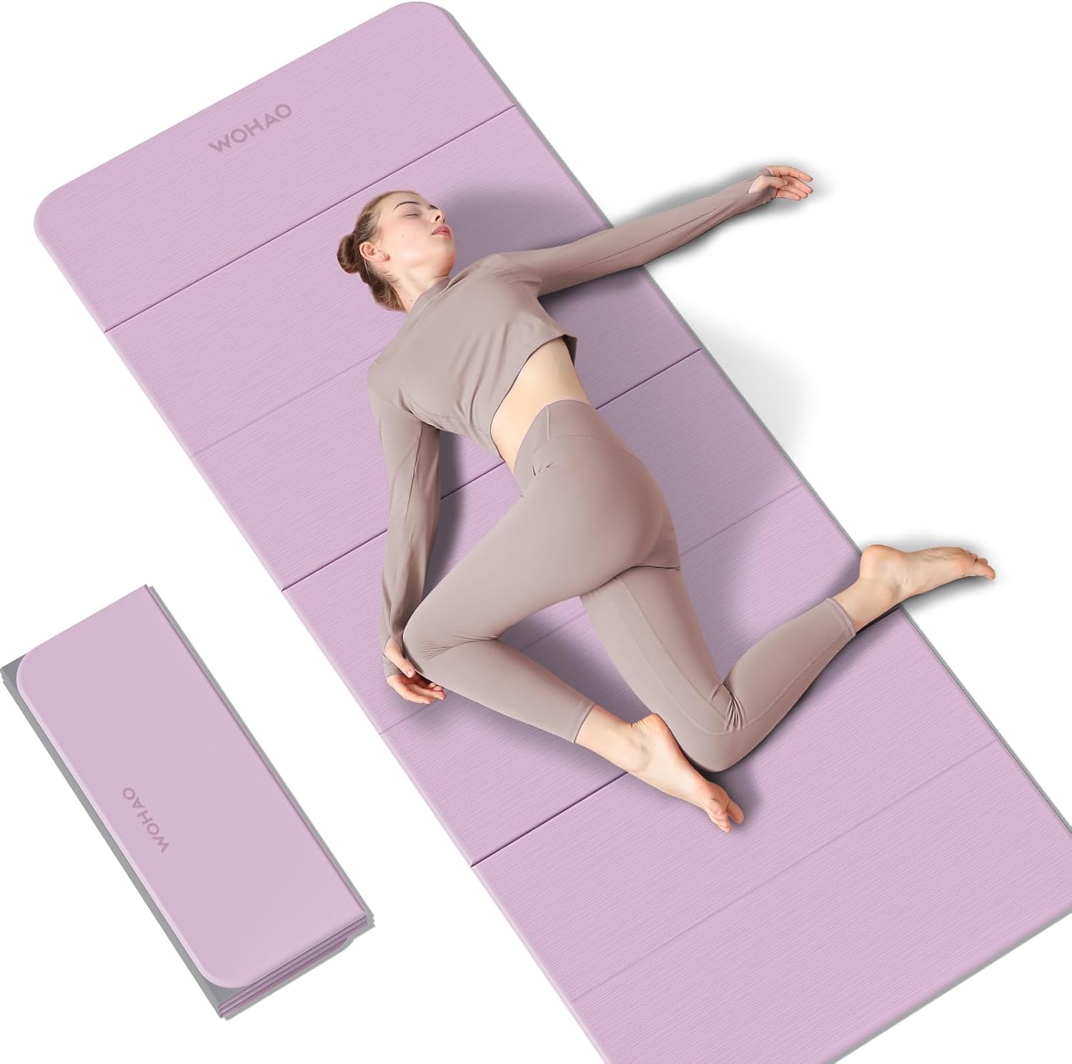 7-Fold Yoga Mat - Compact Non-Slip TPE Exercise Mat for Travel