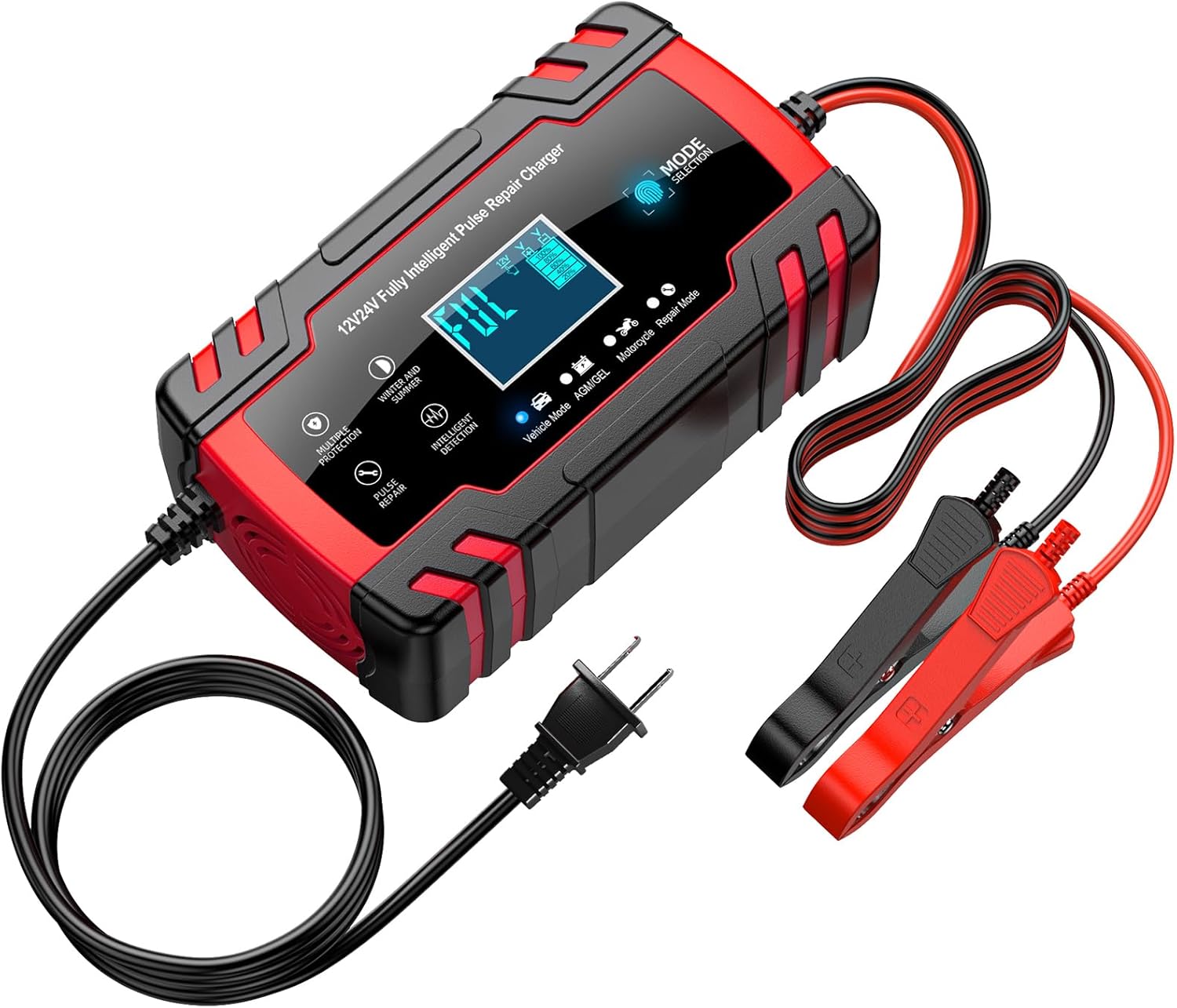 10-Amp Smart Car Battery Charger