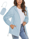 Womens Rain Jackets Waterproof Windbreaker Lightweight Packable - Easy