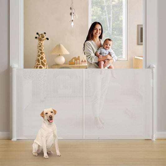 Upgrade Retractable Baby Gates Extra Wide for Safety and Convenience