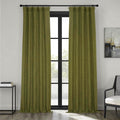 Faux Linen Curtains for Living Room 50W x 108L - Textured Room