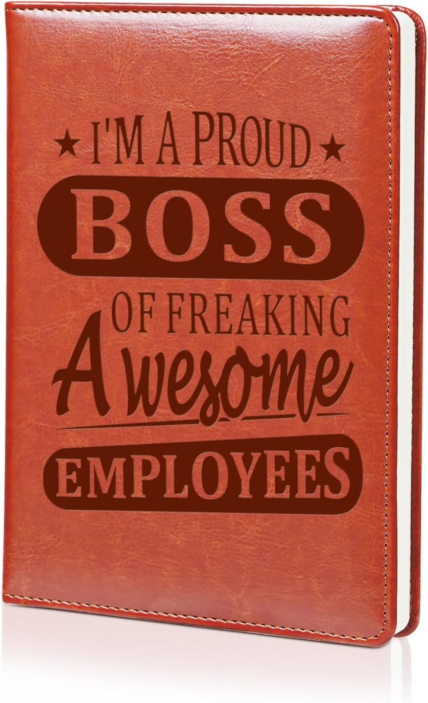 Boss's Day Gift: LBWCER Boss A5 Leather Notebook