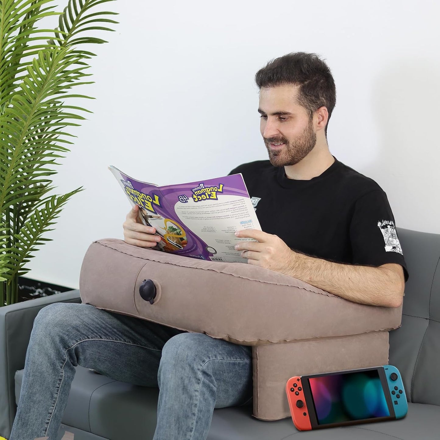 KEYGO Inflatable Reading Pillow: Ultimate Comfort