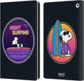 Peanuts Night Surfer Snoopy Leather Wallet Case for Fire HD 8/8