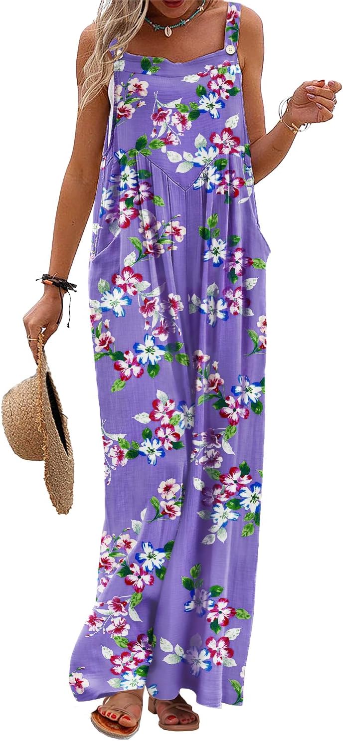 YESNO Women's Summer Casual Overalls for Boho Style Lovers