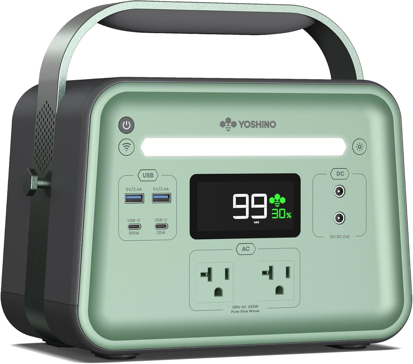 Yoshino Solid-State Portable Power Station: 241Wh Backup Power for Camping