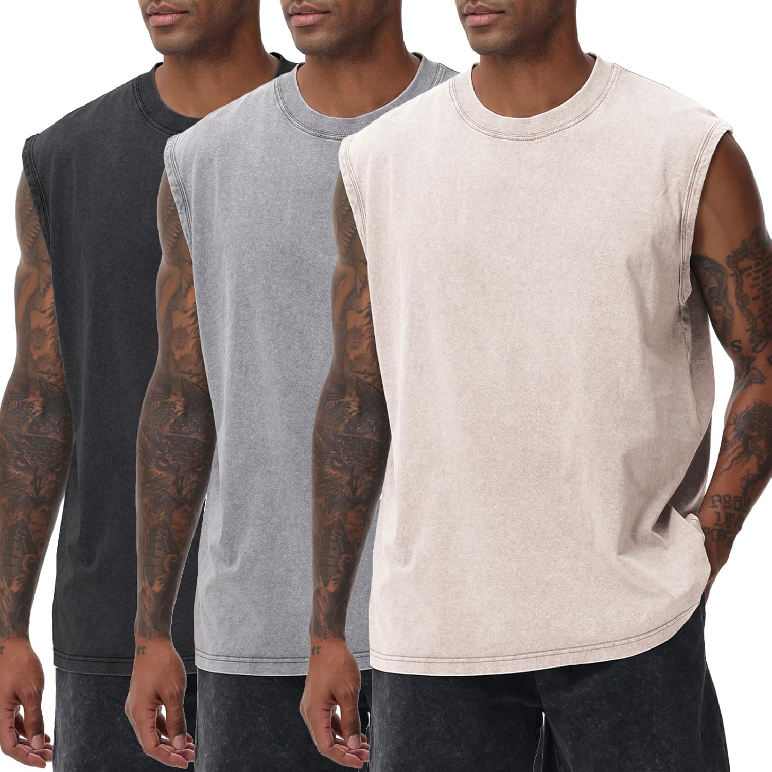 Mens Workout Tank Tops Sleeveless Tee Shirts for Gym Use