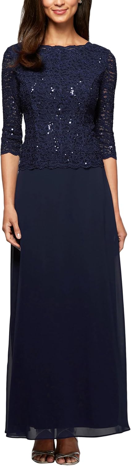 Elegant Lace Mock One Piece Gown for Mothers of the Bride