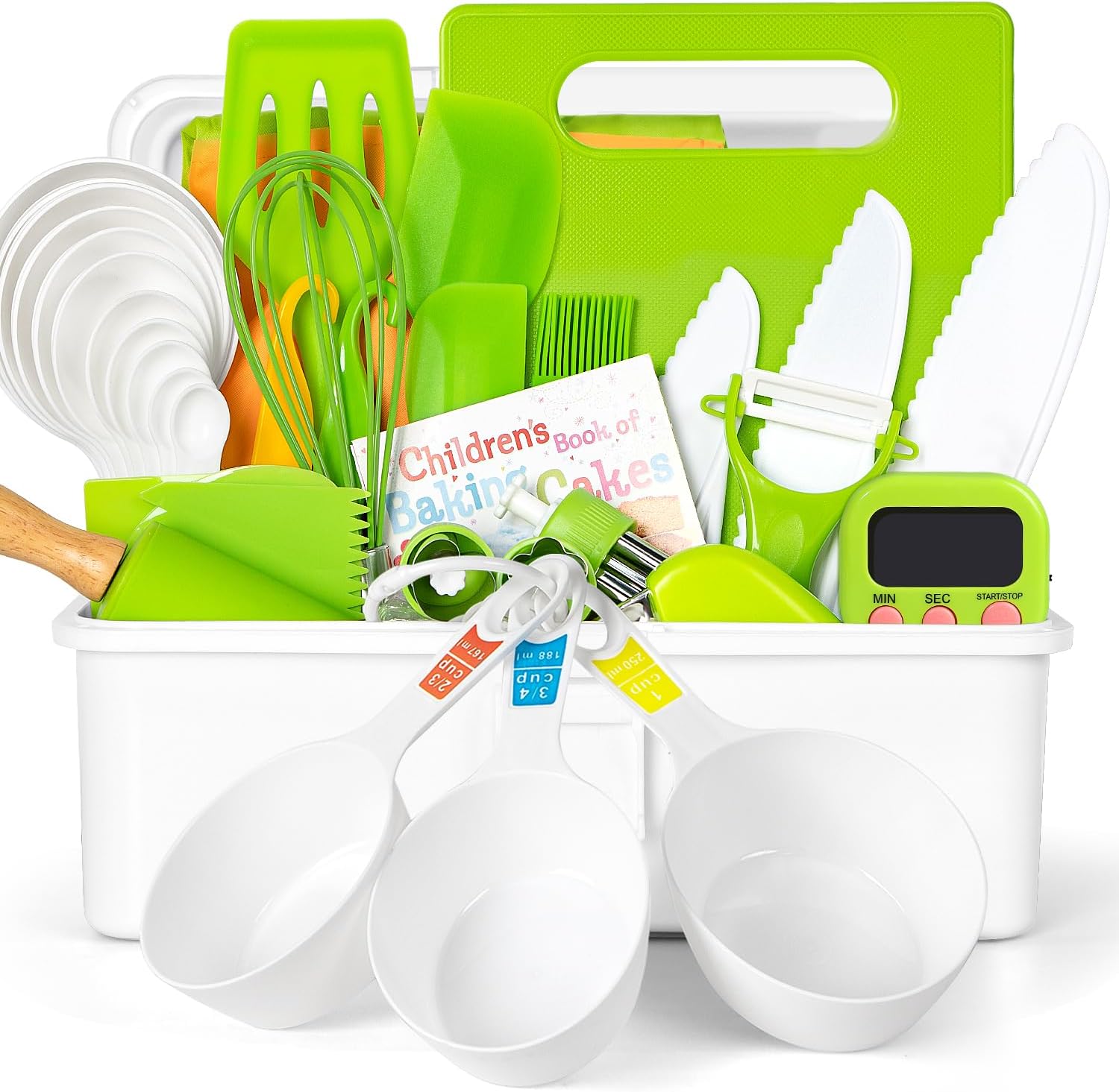 Kids Cooking Sets Real 37PCS for Fun Cooking and Baking