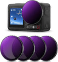 K&F Concept 4 Pack ND/PL Filter Kit for DJI Osmo Action 3/4/5 Pro