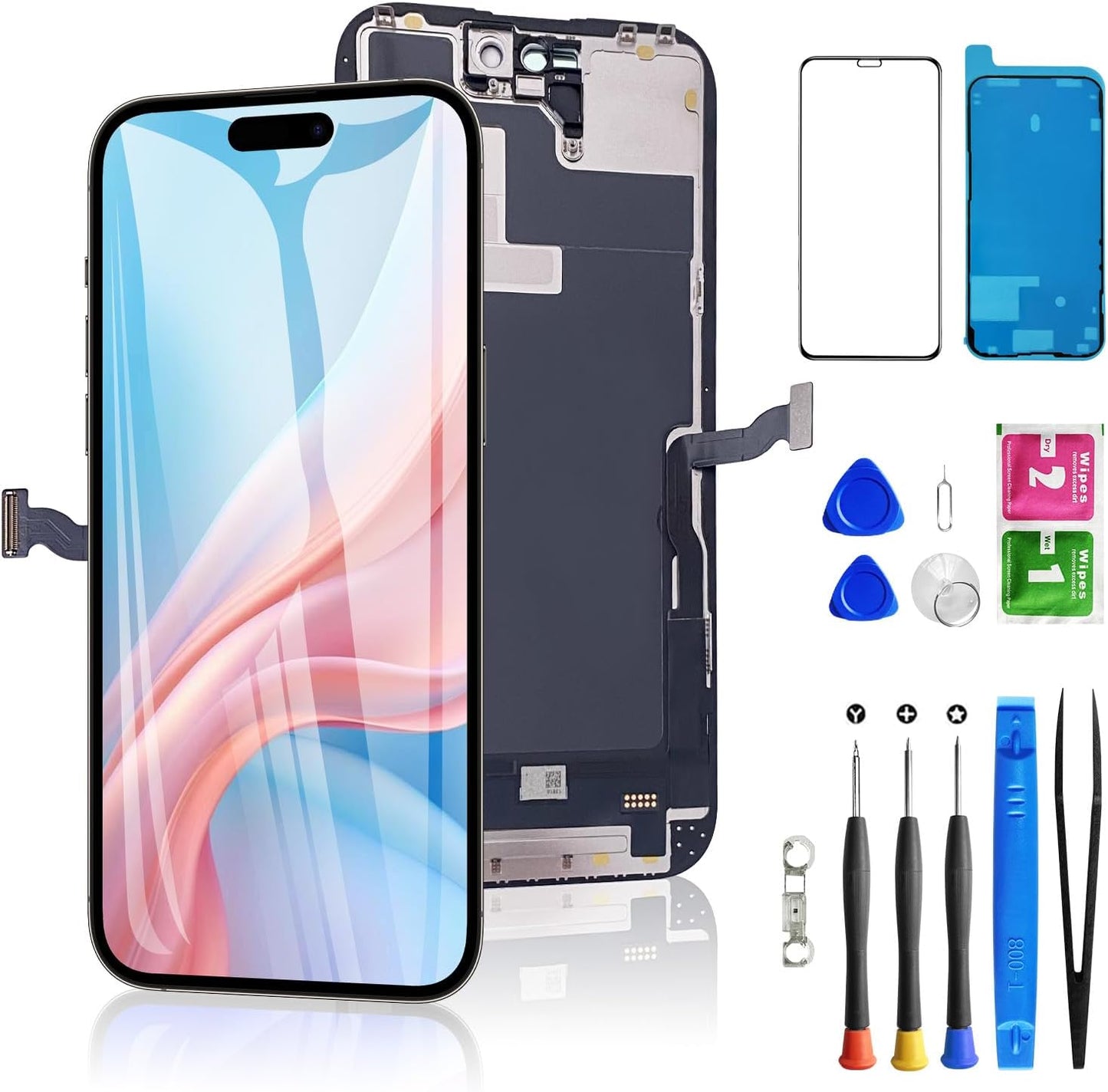 iPhone 14 Pro Screen Replacement with Tools and Waterproof Frame