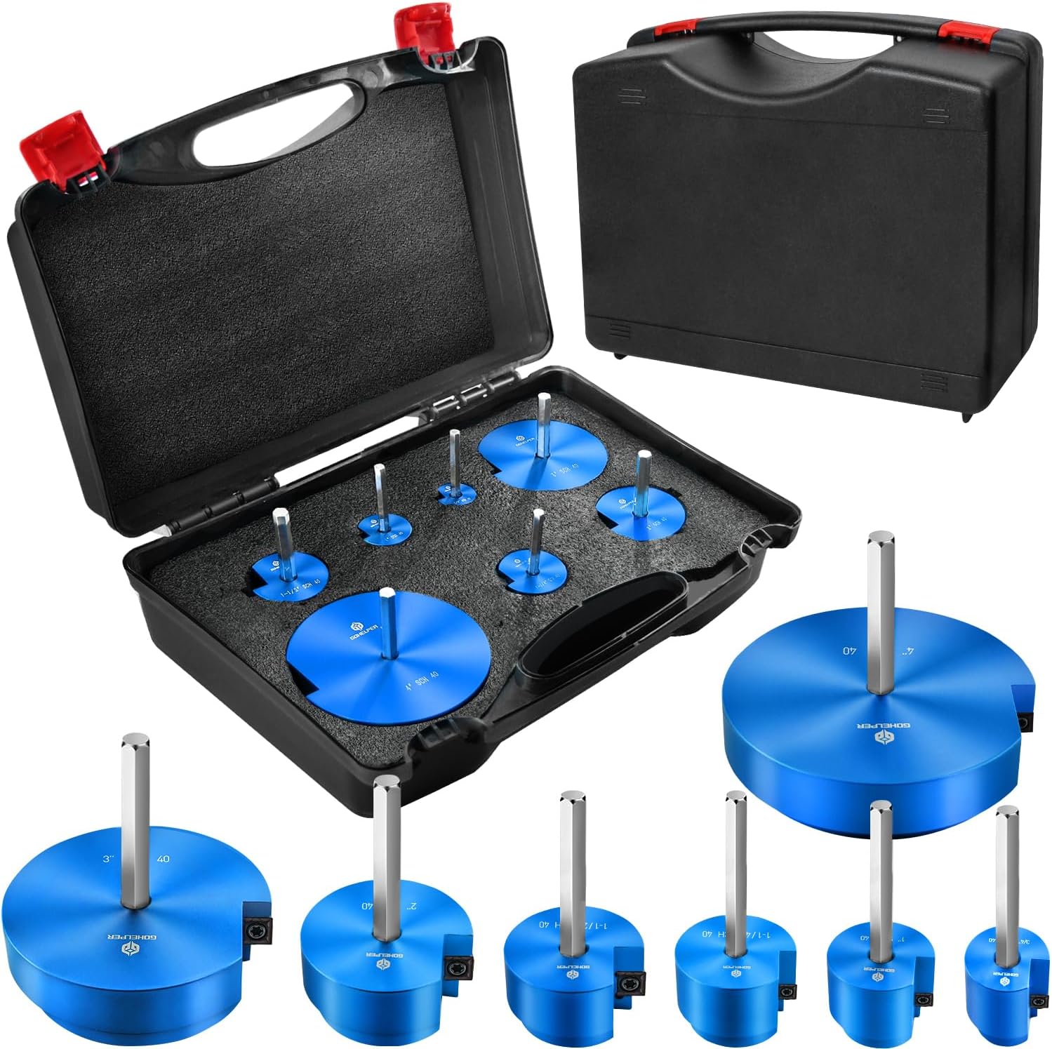 7Pcs PVC Pipe Reamer Kit for Efficient Plumbing Solutions