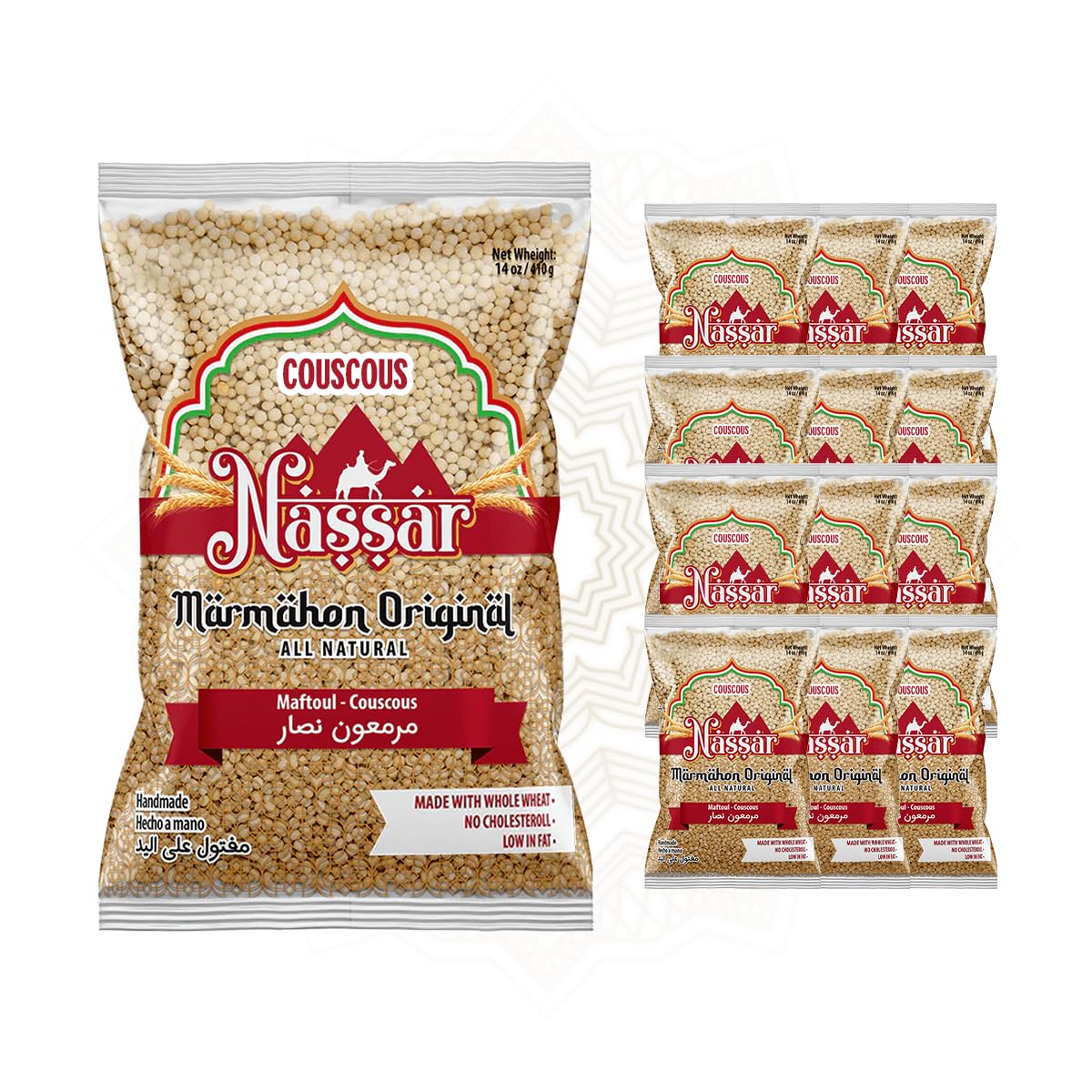 De Mi Pais Couscous Marmahon Original - Handmade Whole Wheat