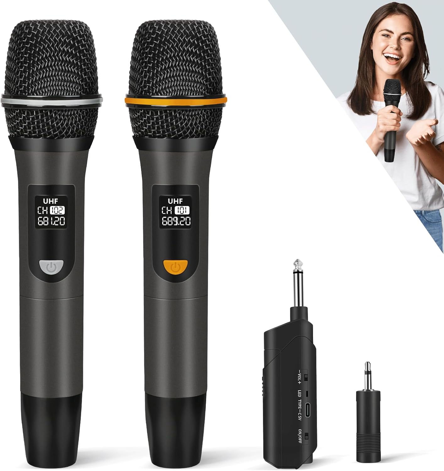 Professional Wireless Microphone System for Karaoke and Events