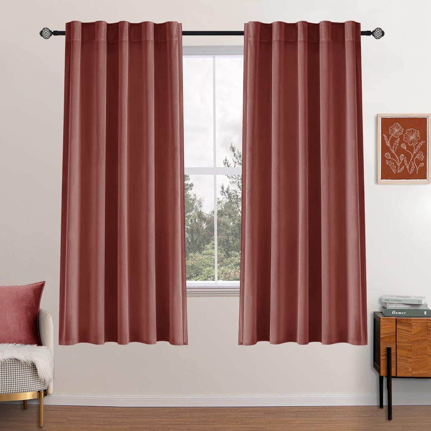 Luxury Blackout Velvet Curtains for Bedroom and Living Room
