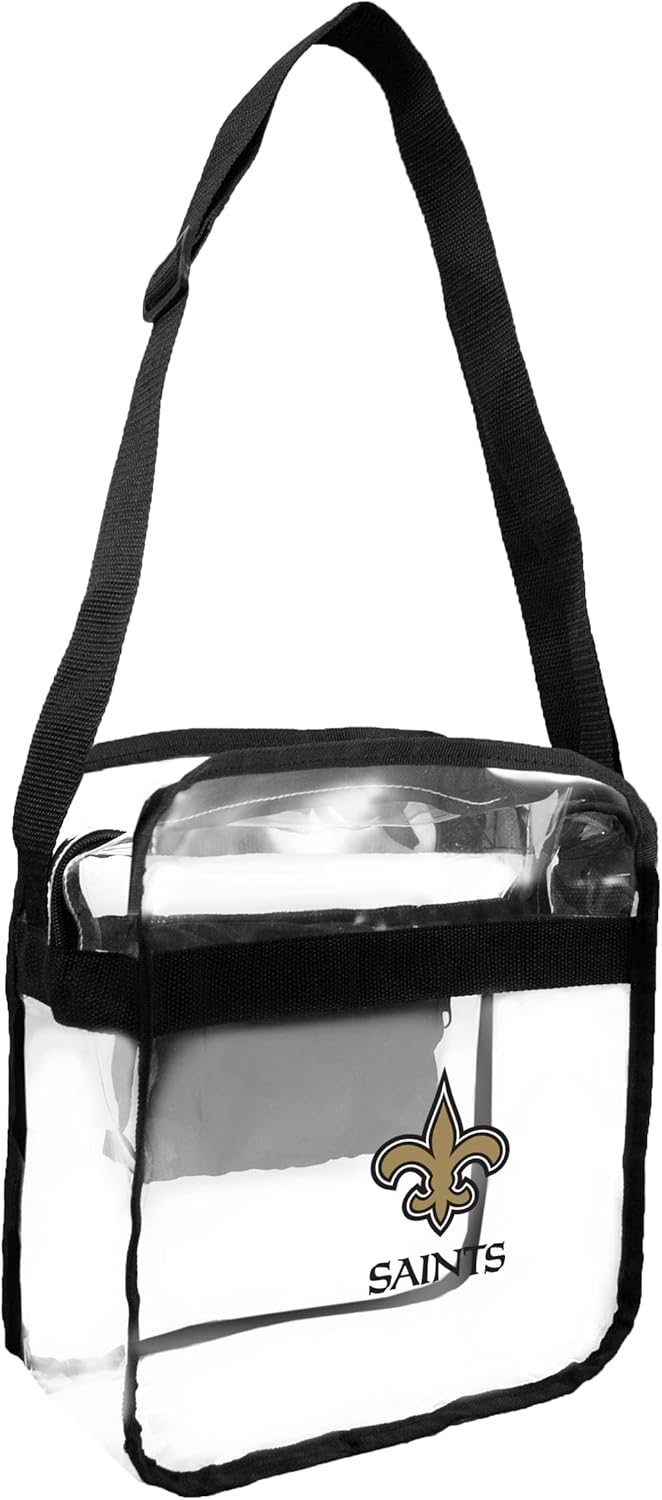 NFL Clear Carryall Crossbody Bag for Game Day Essentials