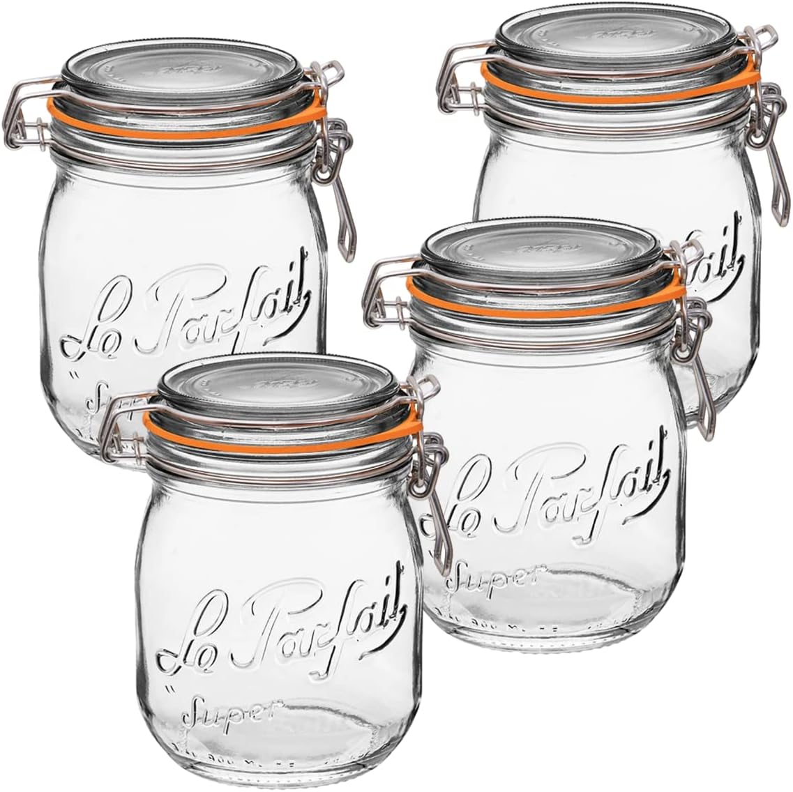 Le Parfait Super Jars: Elegant Glass Canning Jars for Storage