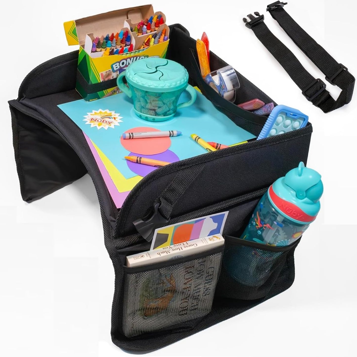 Nuby Foldable Travel Lap Desk|Stay Organized!