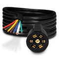 True Mods 16ft 7-Way Trailer Plug Adapter Cord Wiring Harness