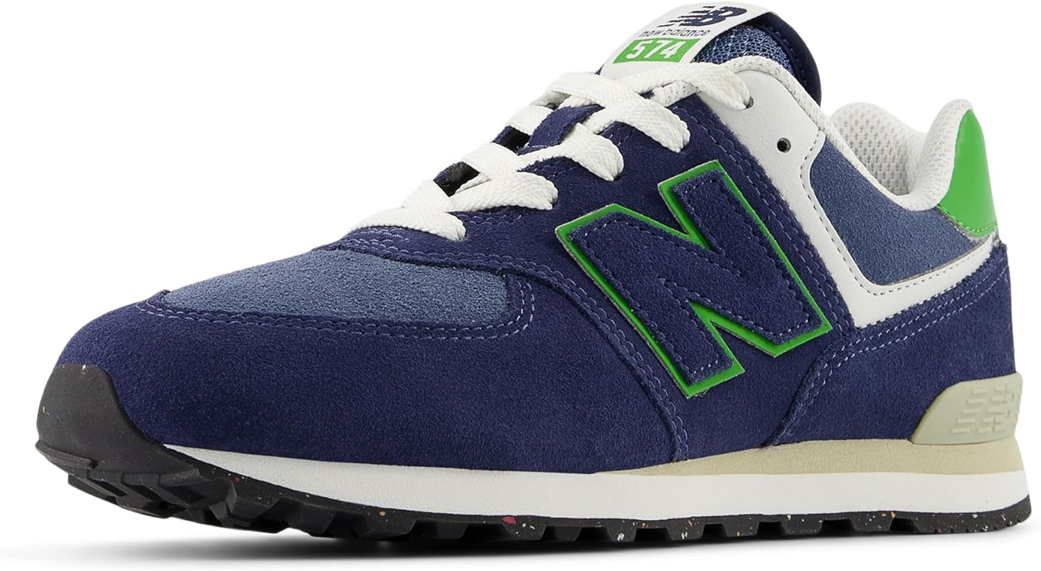 New Balance Boy's 574 V1 Lace-up Sneaker for All-Day Comfort