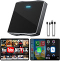 Wireless CarPlay Adapter - 2025 Upgrade with Netflix & YouTube