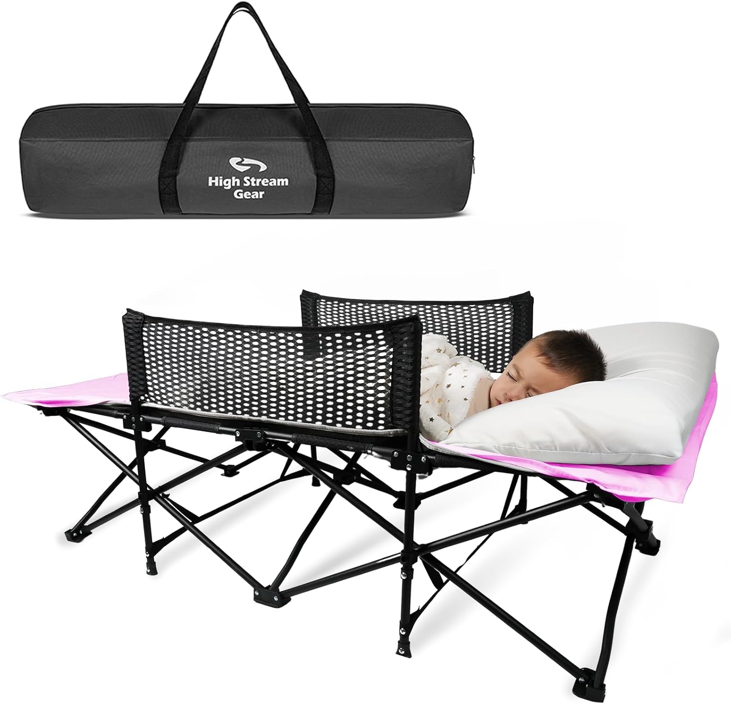 Portable Toddler Cot Bed for Camping and Travel Adventures