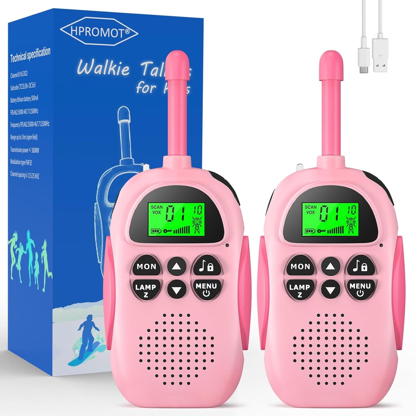 Rechargeable Walkie Talkies for Kids - Fun Communication Tool
