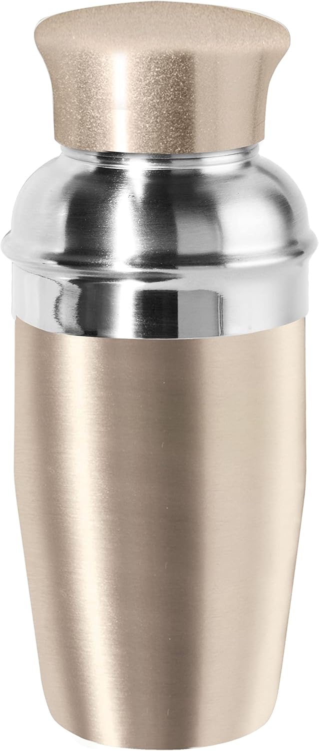 OGGI Mini Cocktail Shaker 10oz - Gold - Portable Single Serve Martini Mixer