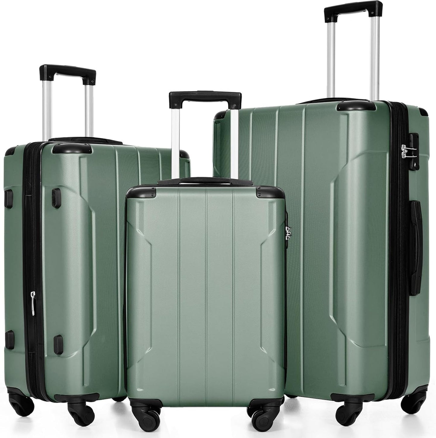Merax Luggage Expandable Lightweight Spinner Suitcase Set