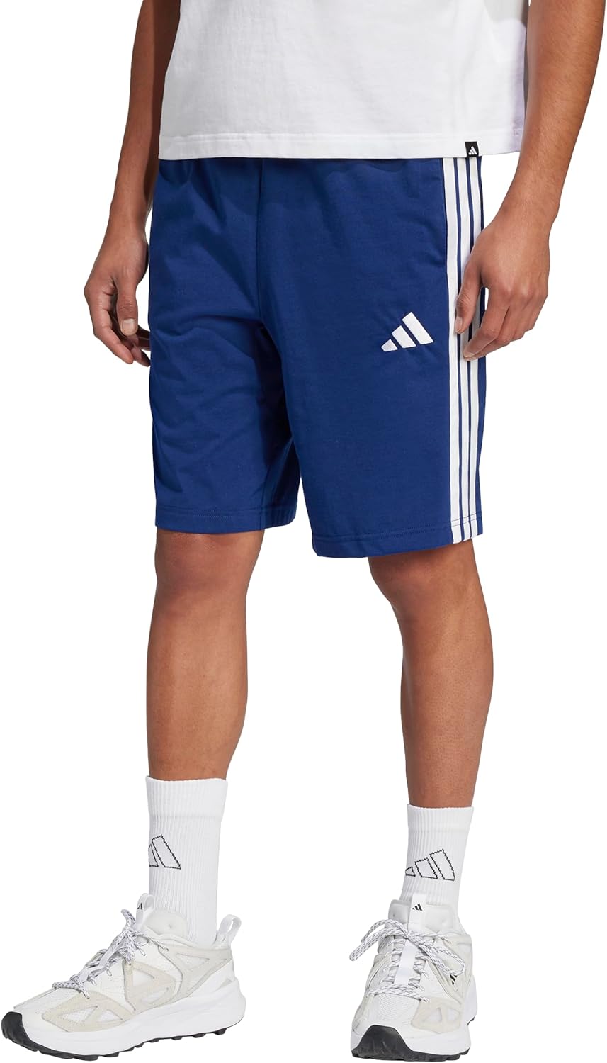 adidas Men's Essentials 3-Stripes 10-inch Shorts for Comfort