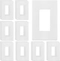 Screwless Decorator Wall Plates 1-Gang 4.68in x 2.93in - Child Safe