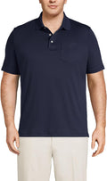 Men's Supima Cotton Short Sleeve Polo with Pocket - Comfortable