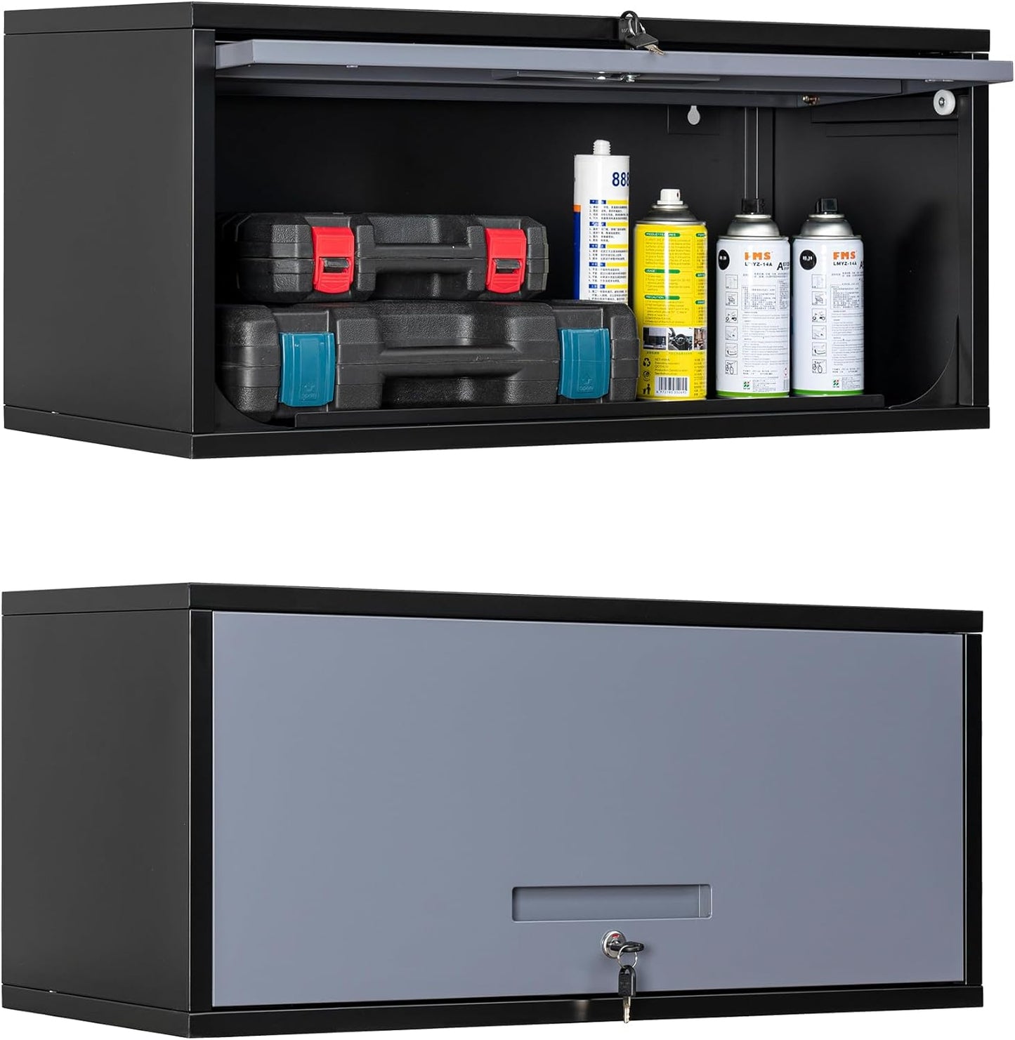 Yizosh Metal Garage Wall Cabinet for Efficient Storage Solutions