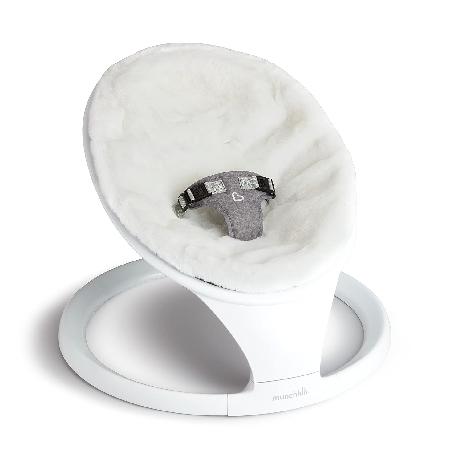 Ultra-Soft White Faux Fur Swing Seat Cover