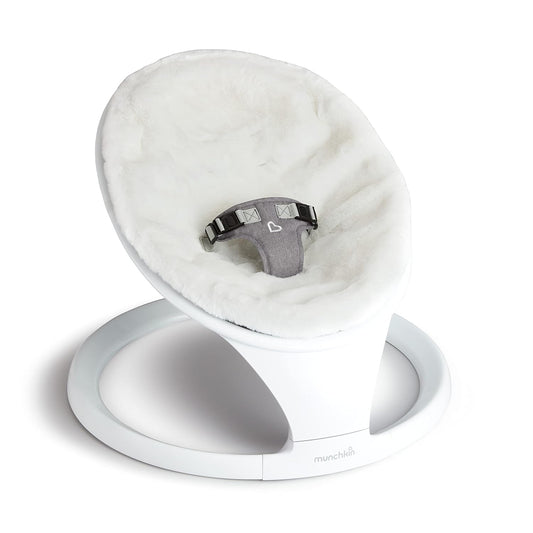 Ultra-Soft White Faux Fur Swing Seat Cover
